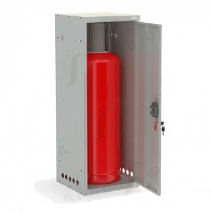 Купить одноместный  ящик шкаф для газового баллона 33,5-1 на 33,5 л цена 4600 рублей 